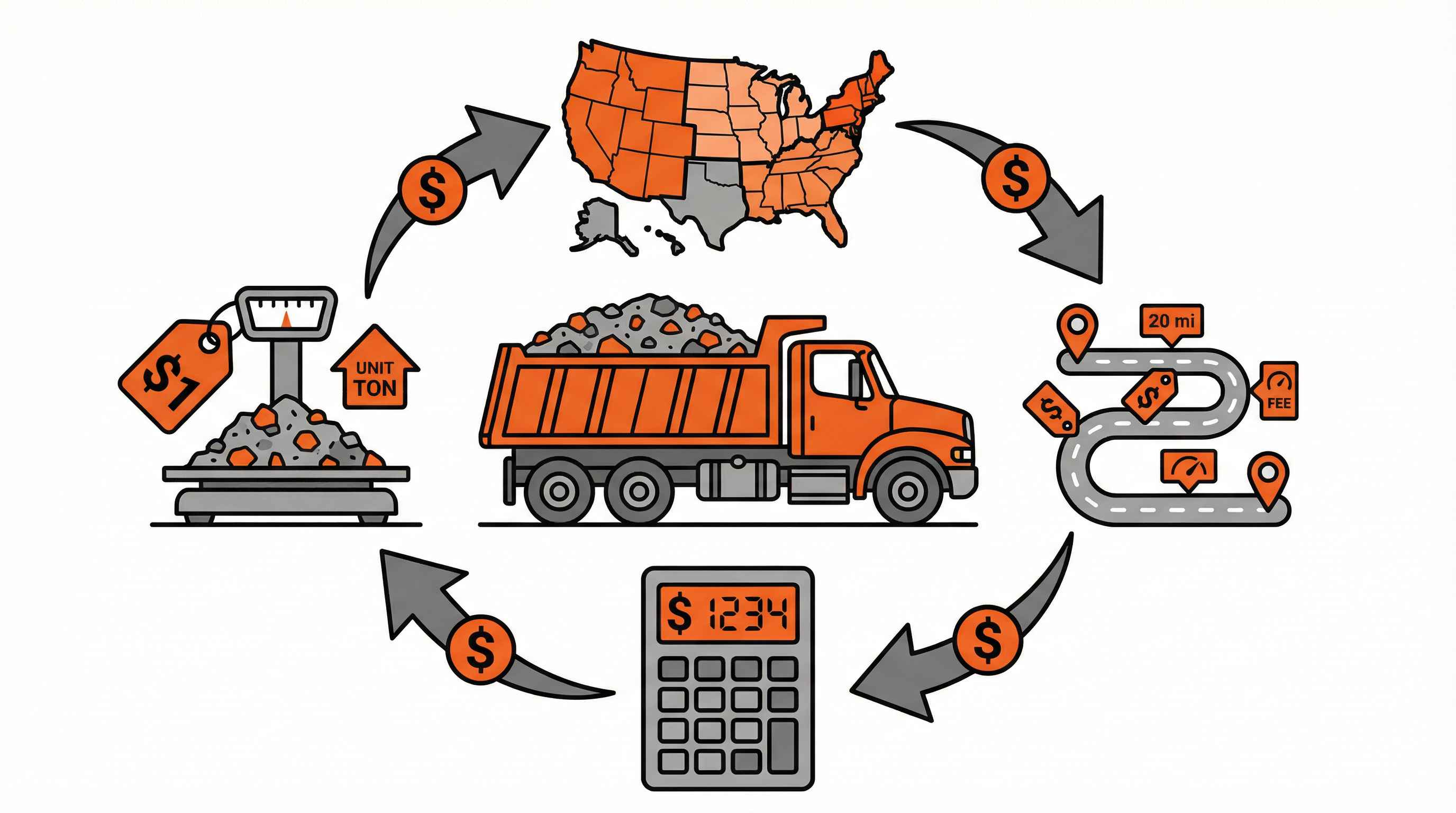 2025 Gravel Prices Per Ton Delivered – Cost Calculator and Regional Rates
