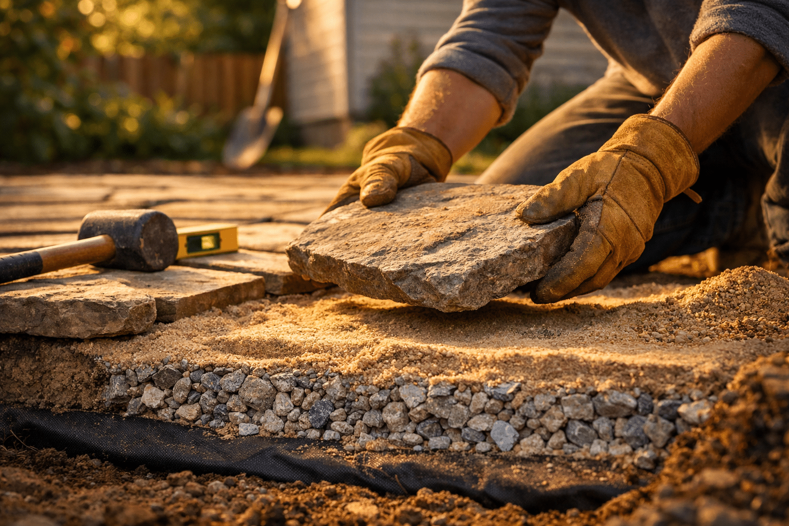A Guide to Do It Yourself Rock Patio