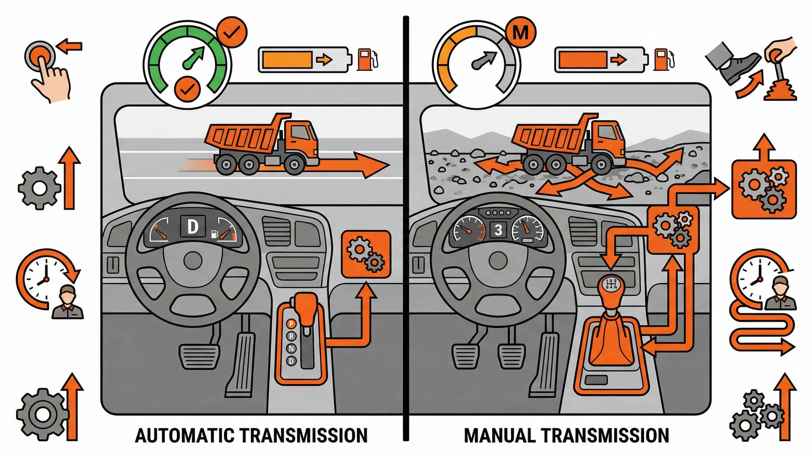 Are Dump Trucks Automatic? Automatic vs Manual Dump Truck Transmissions