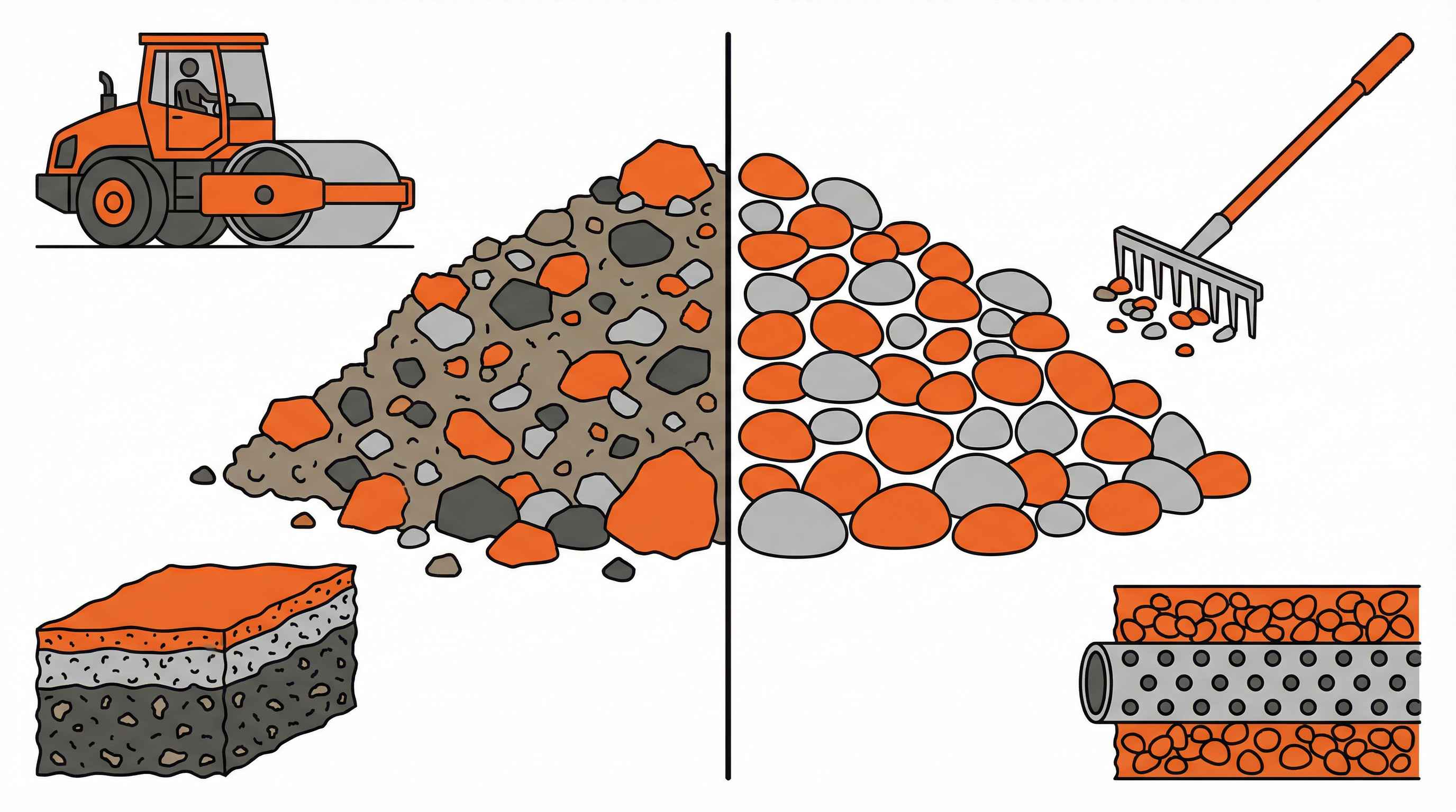 Base material vs washed gravel  Which is right for your project