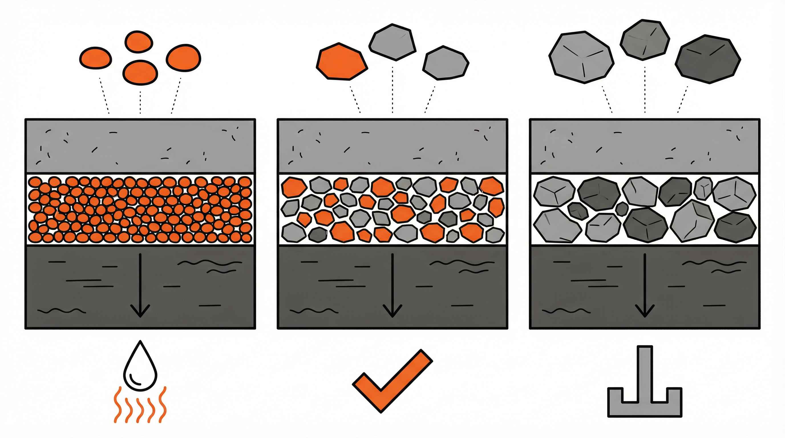 Best gravel size for foundation drainage and stability