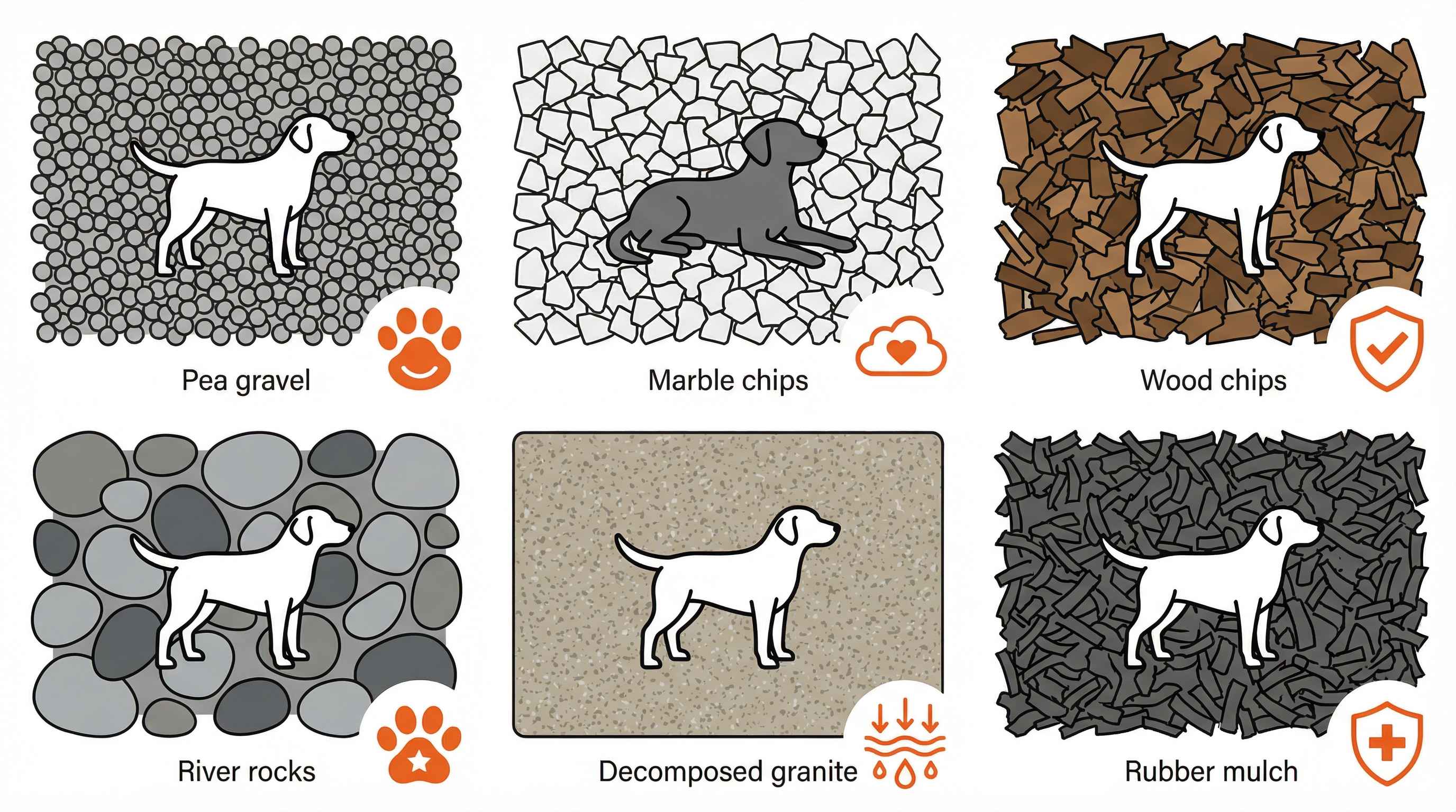 Best Ground Cover for Dog Runs: Pea Gravel, Marble Chips, Wood Chips, and More