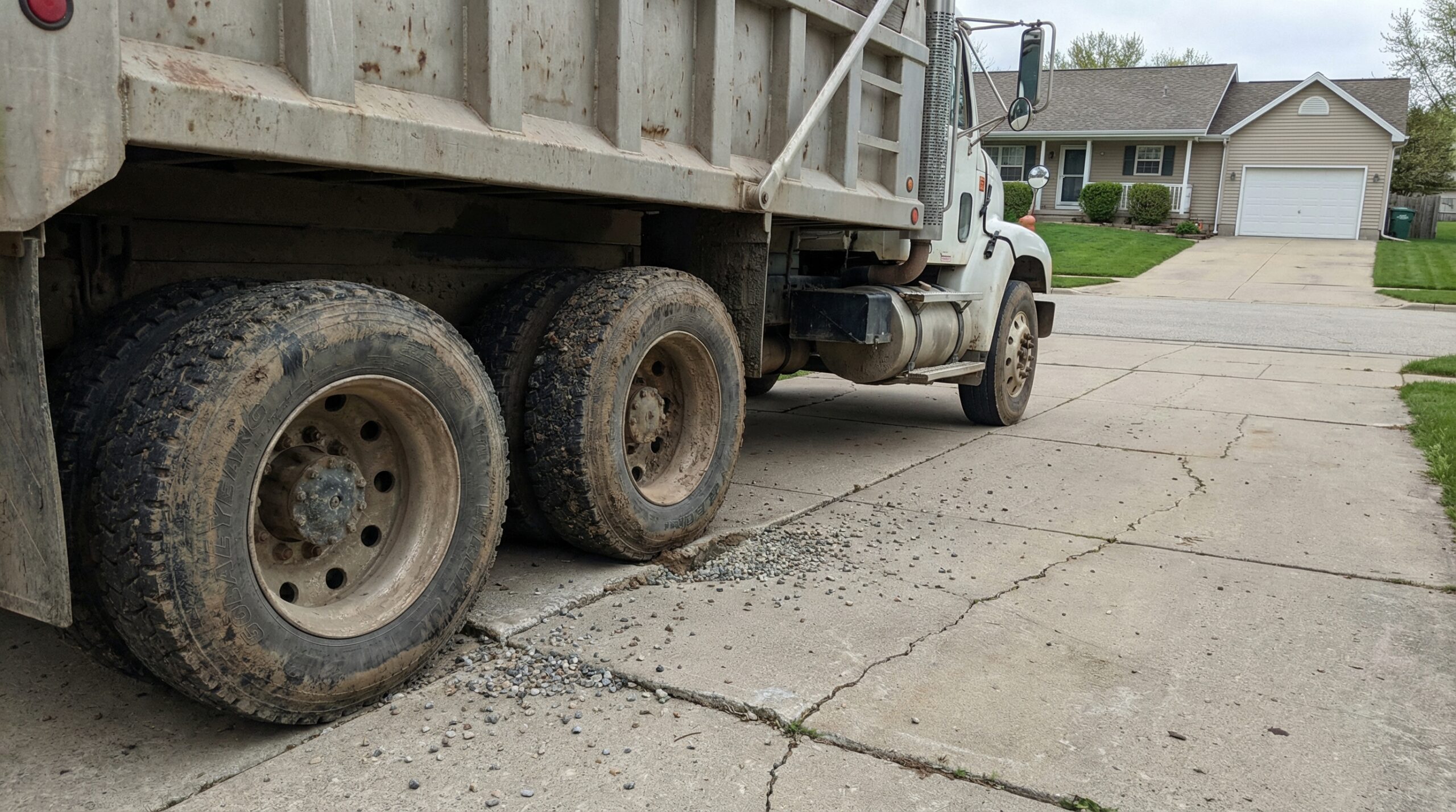 Can Dump Trucks Drive on Your Driveway Without Damage