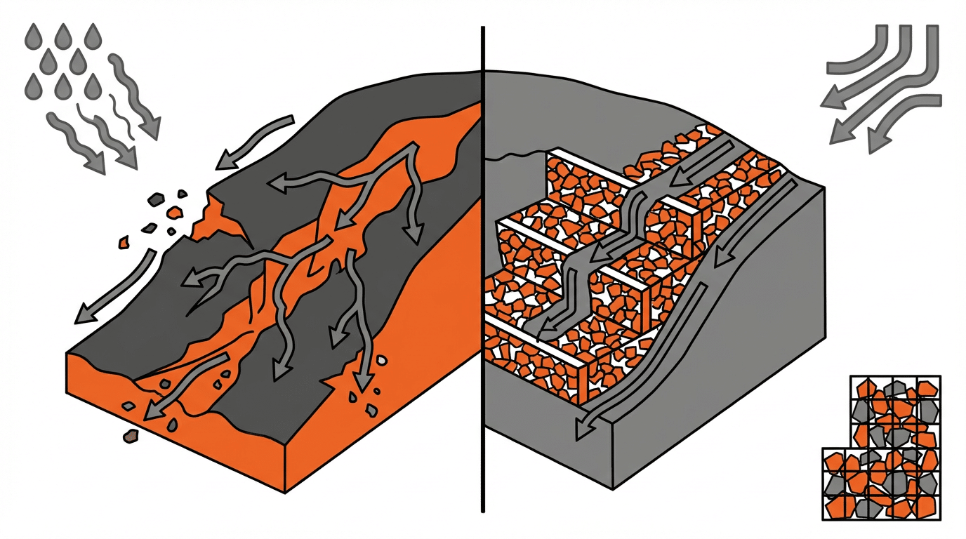 Can gravel be used for erosion control structures in 2026?