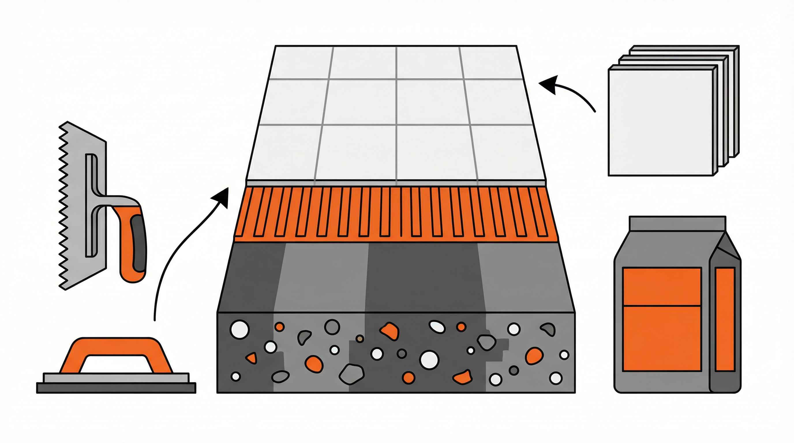 Can you tile over aggregate concrete
