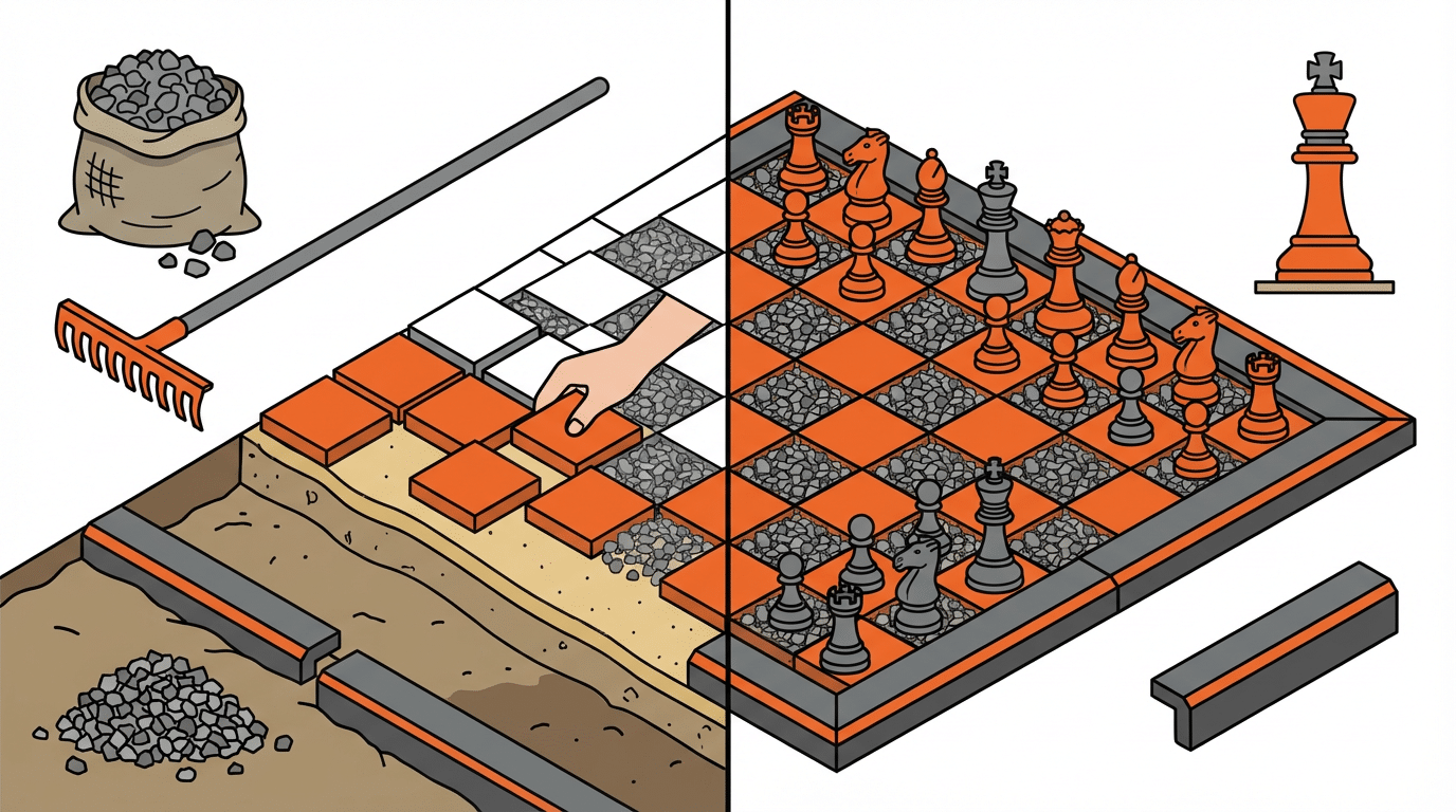 Can You Use Gravel for a DIY Outdoor Chessboard Project