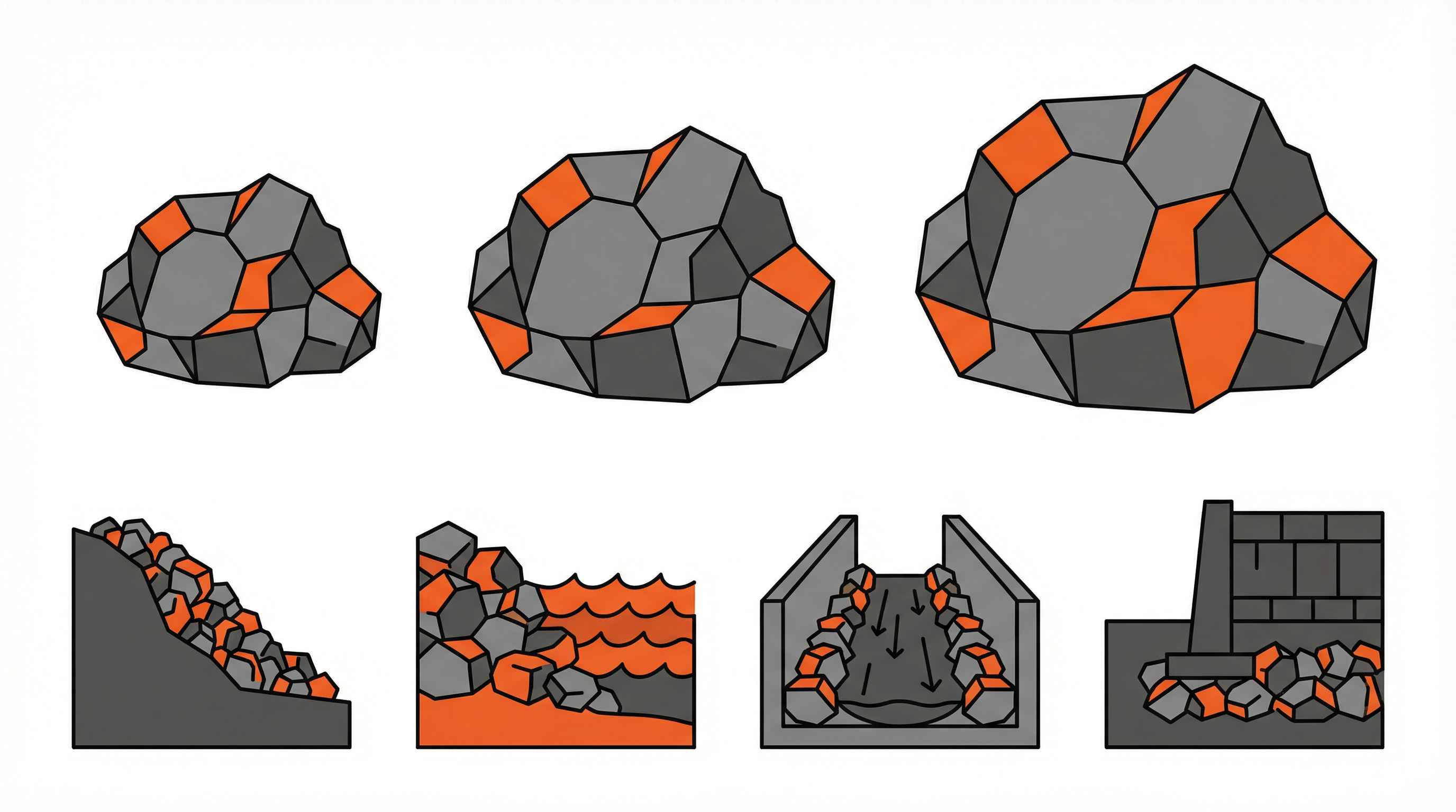 Class I Rip Rap Stone Guide – 12 to 18 Inch Boulder Sizes and Uses