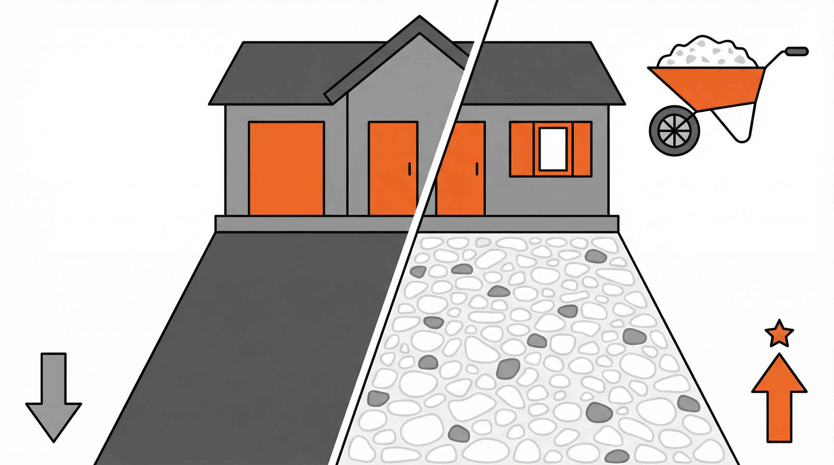 Colored Gravel for Driveways  Transform Your Home's Curb Appeal