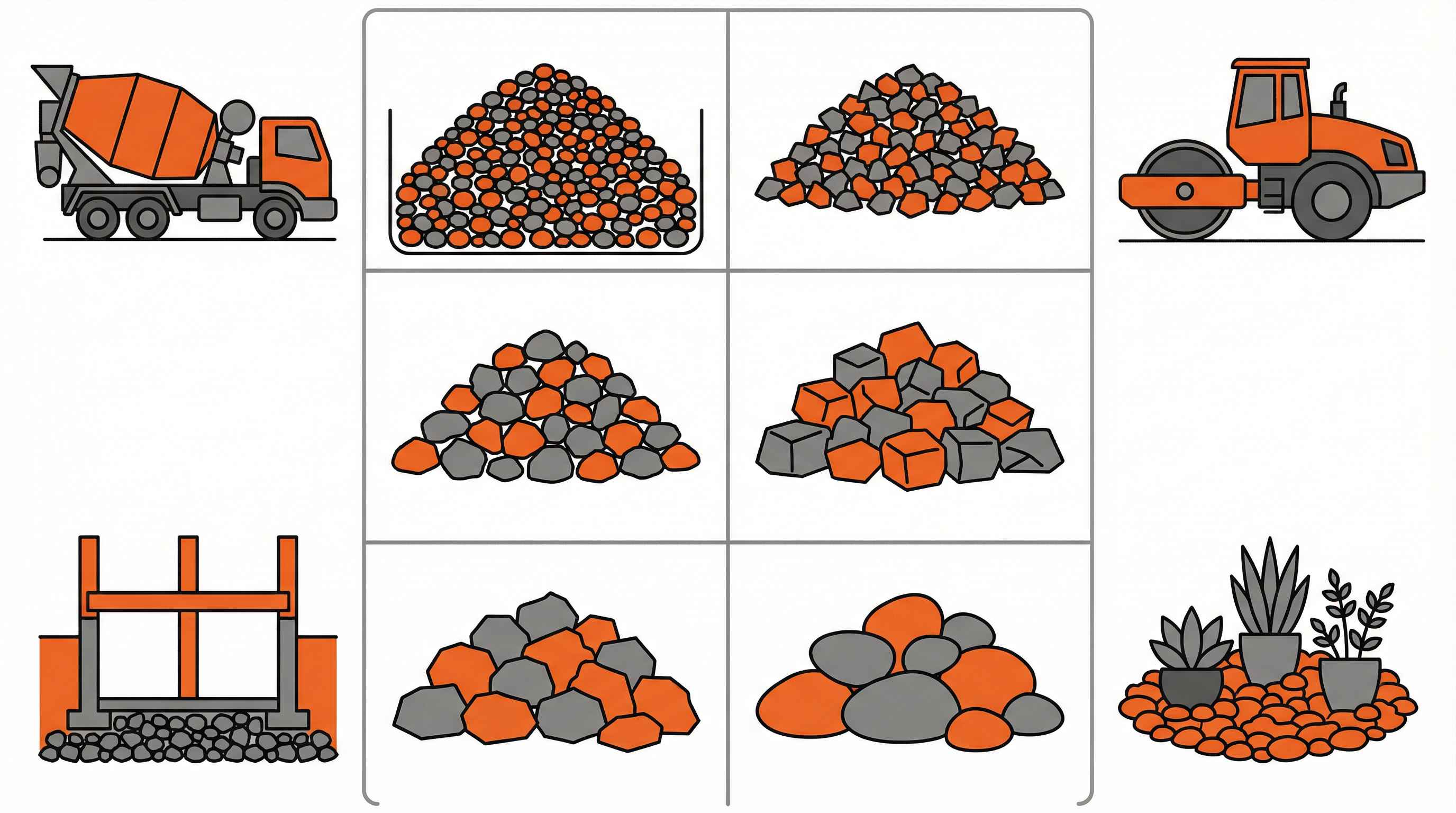 Complete Aggregate Sizes Chart and Selection Guide for Construction Projects