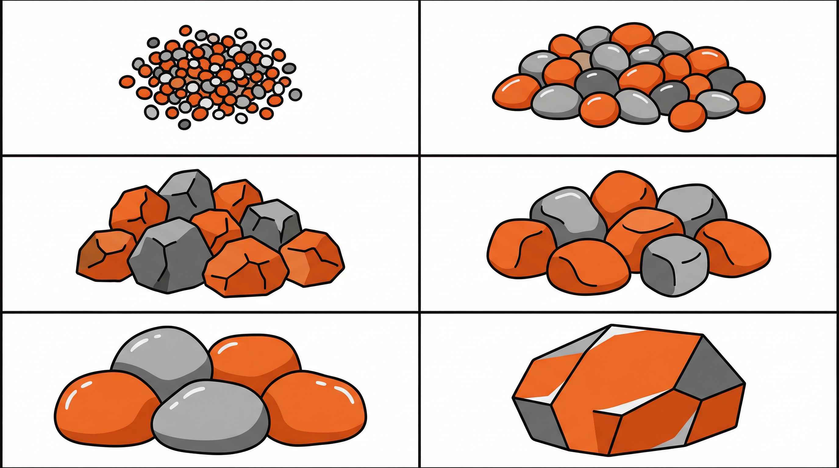 Complete Rock Size Chart Guide with Weights and Applications