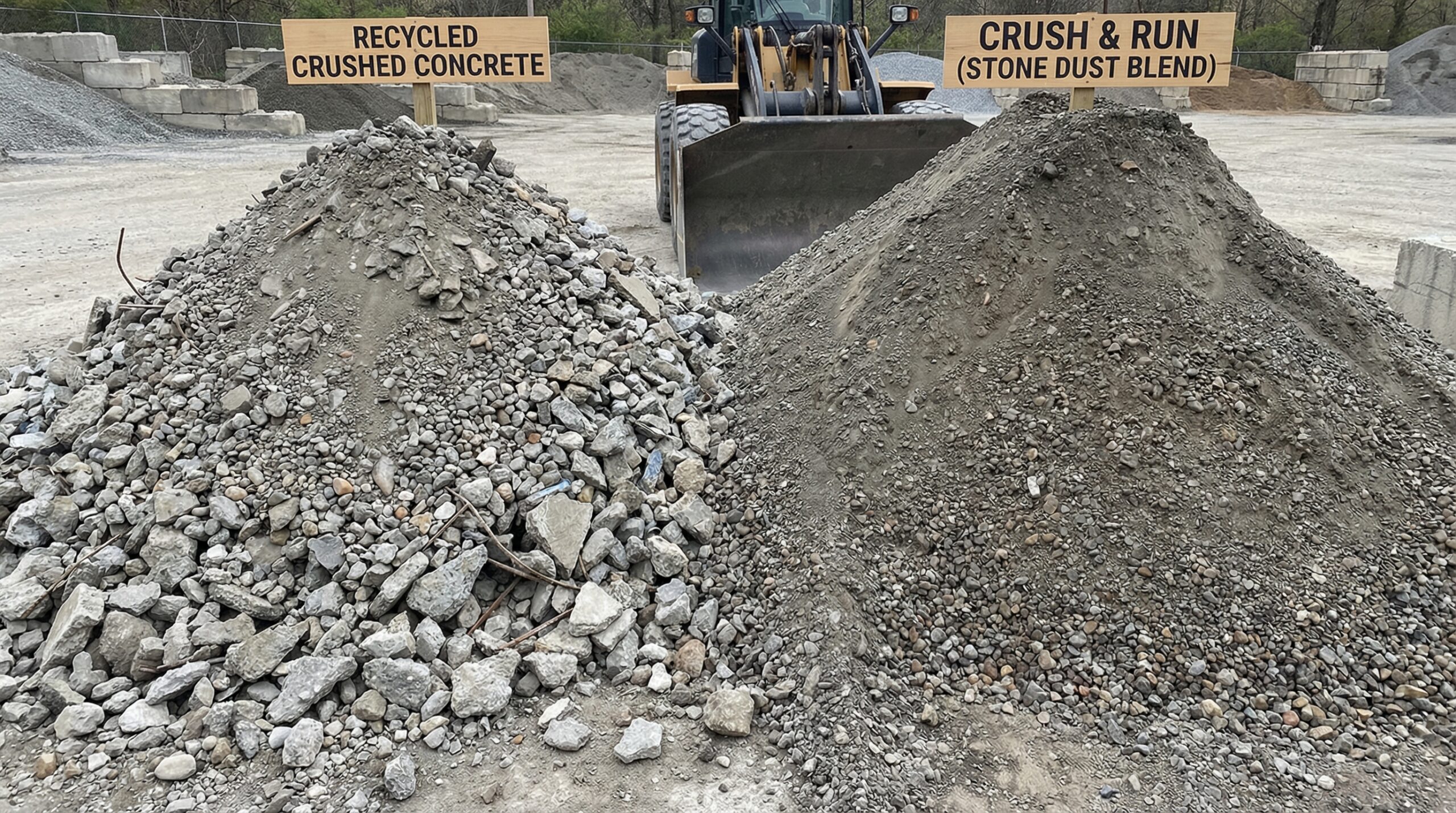 Crushed Concrete vs Crush and Run: Which Is Better for Your Driveway?