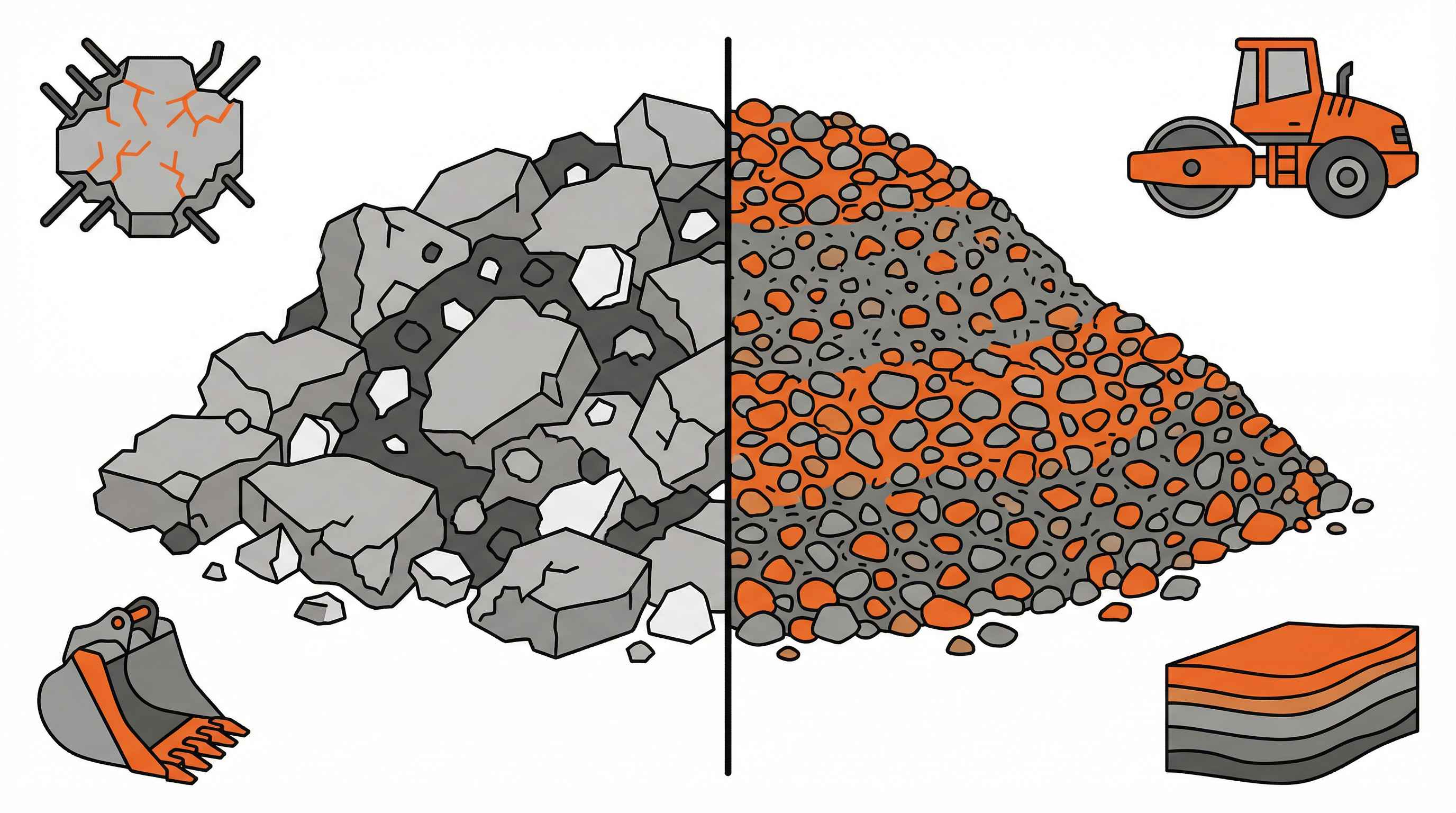 Crushed Concrete vs Flex Base  Which Base Material is Right for Your Project