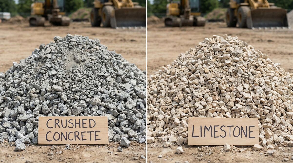 Crushed Concrete vs Limestone Price Per Ton 2026