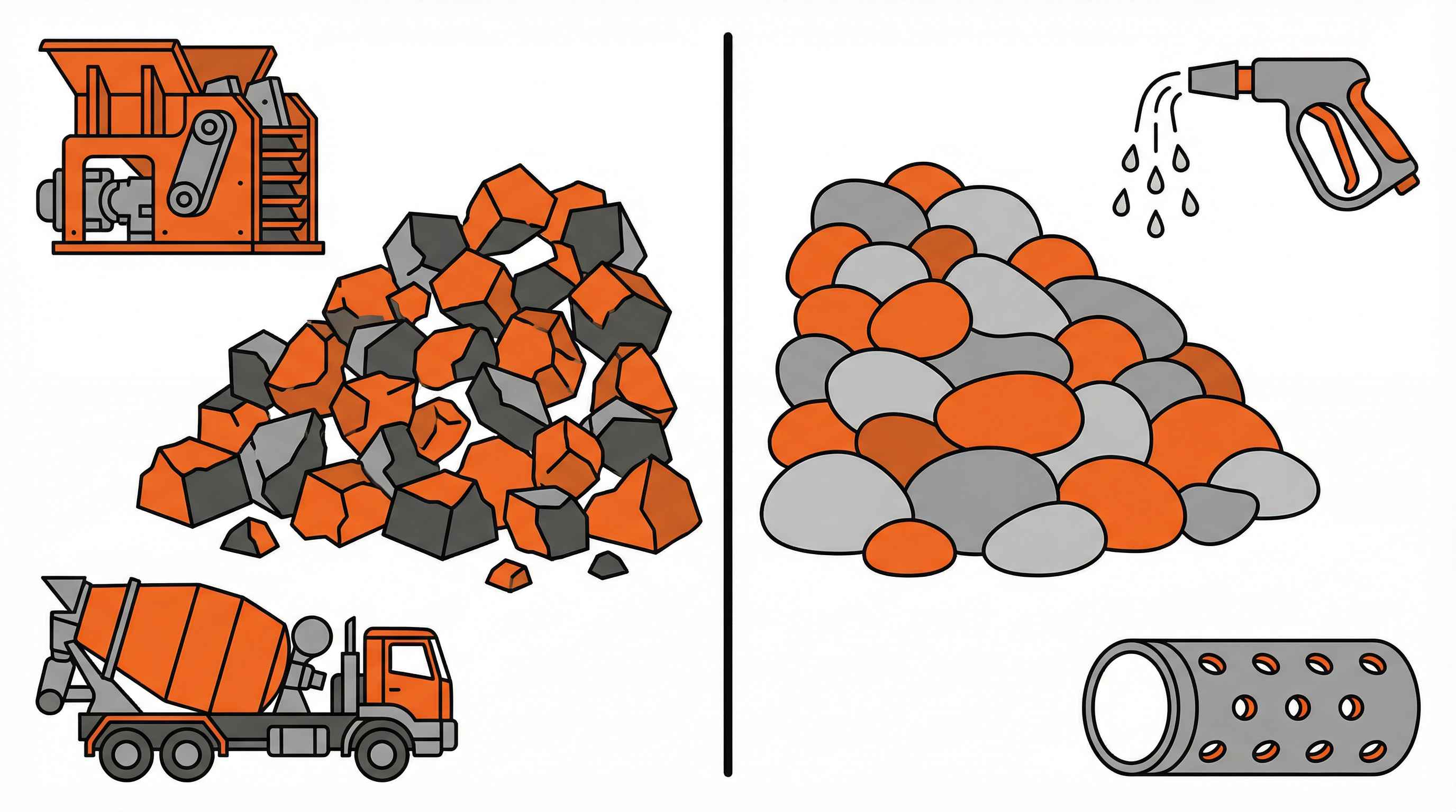 Crushed Gravel vs Washed Gravel  Complete Guide to Choosing the Right Type for Your Project