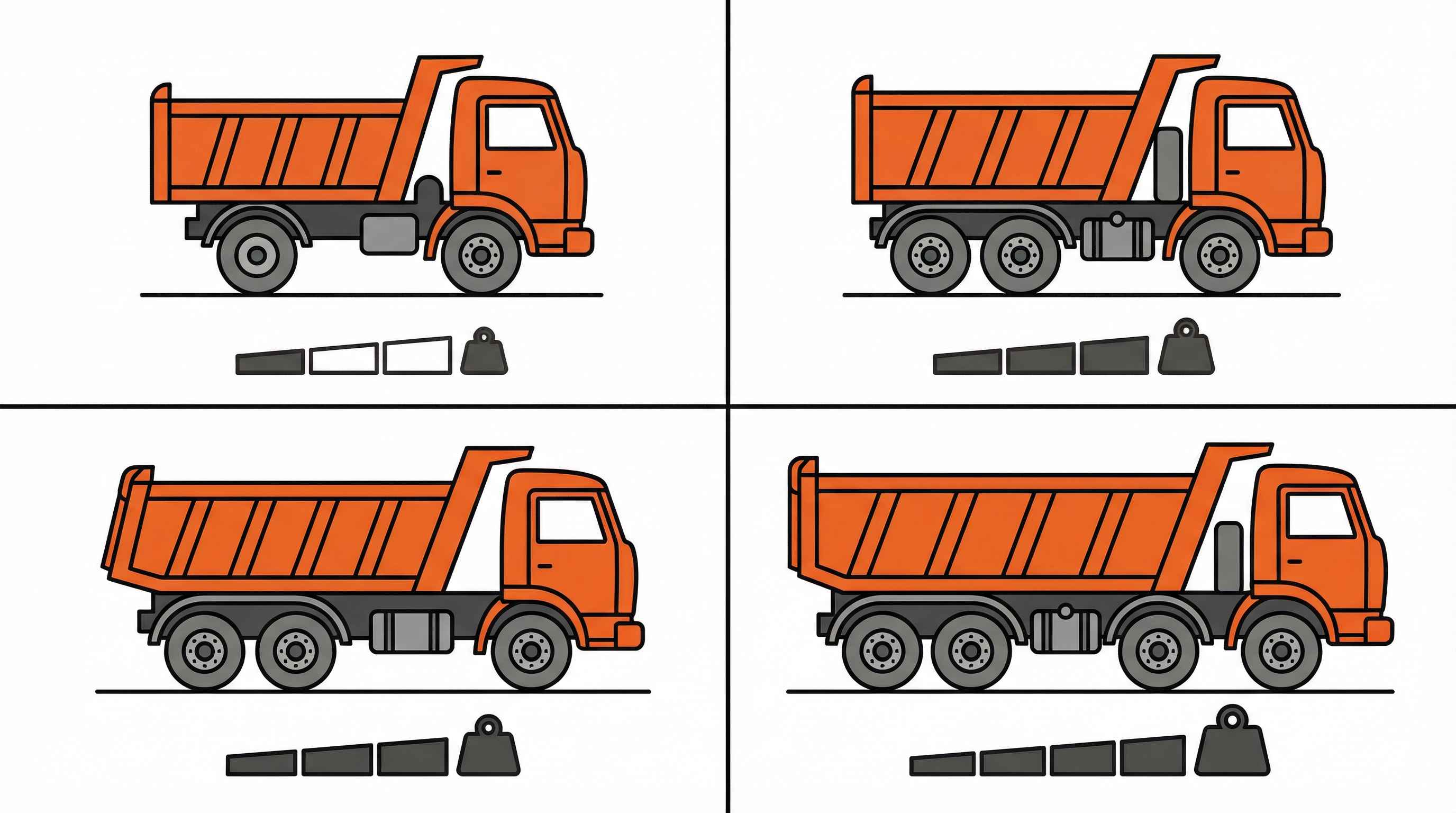 Dump Truck Axles Explained: Single, Tandem, Tri-Axle, and Quad-Axle Configurations