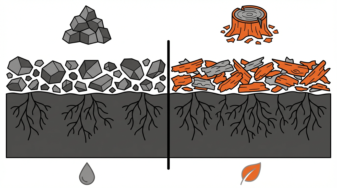 Gravel Mulch vs Traditional Mulch Complete Garden Comparison Guide