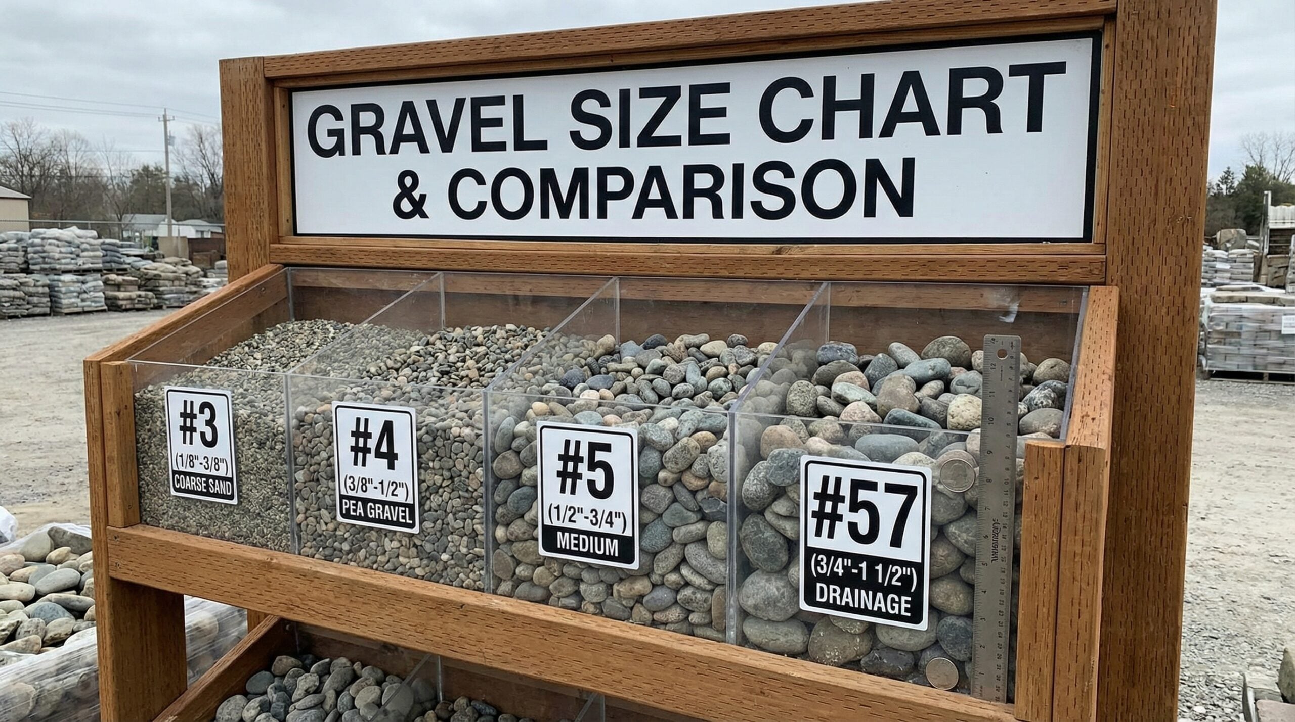 Gravel Size Chart: Understanding Stone Numbers #3, #4, #5, #8, and #57