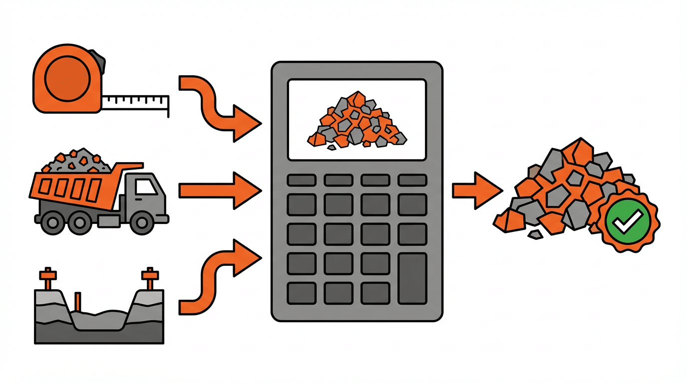 How much crushed concrete do I need calculator