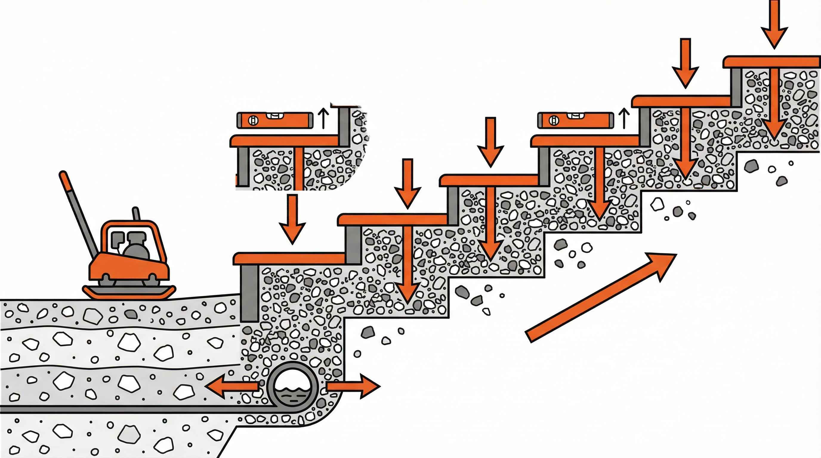 How to Build Outdoor Stairs with a Gravel Base Support System