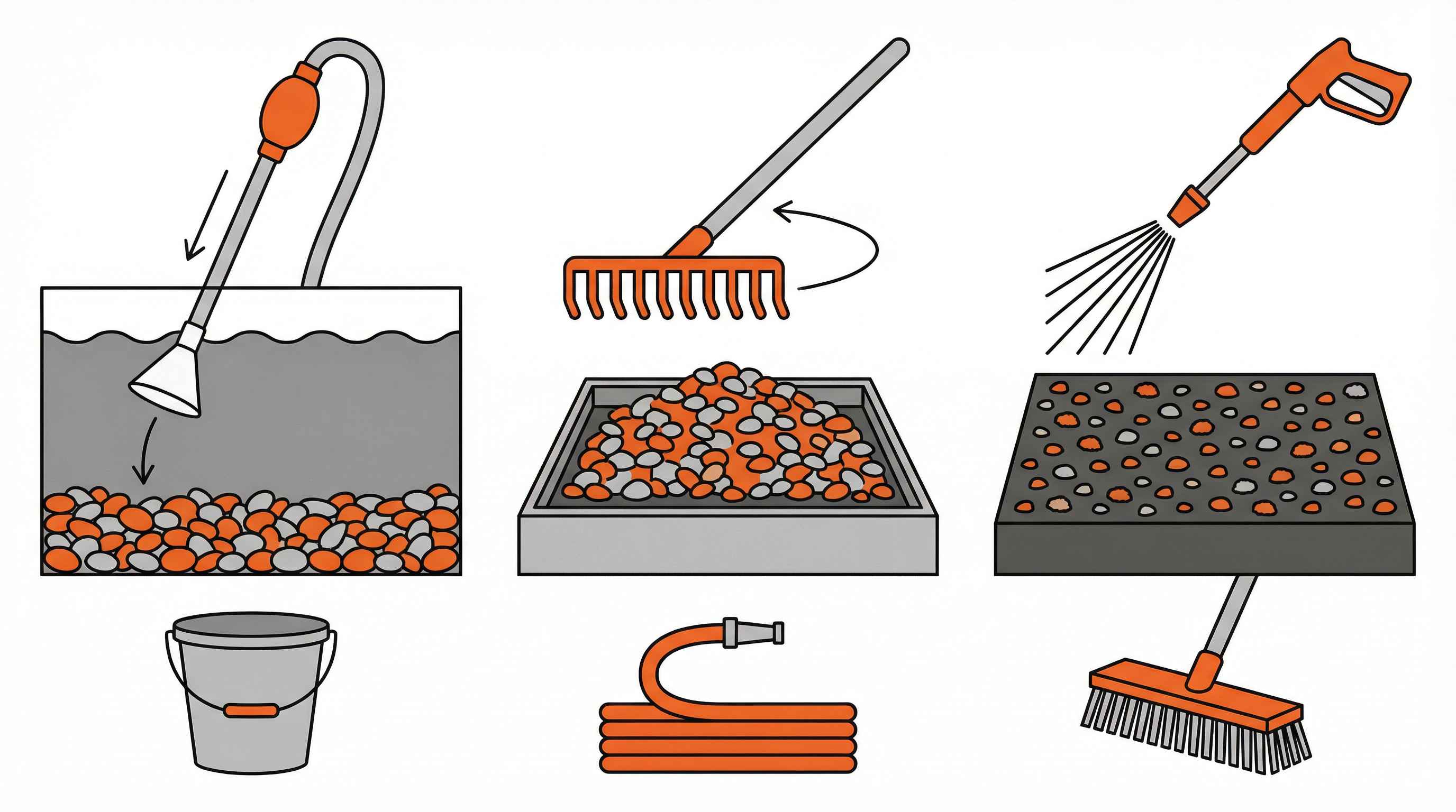 How to clean gravel in 5 simple steps