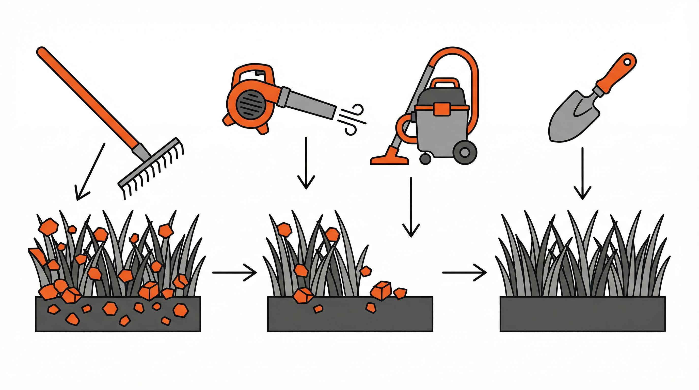How to Get Gravel Out of Grass Easily