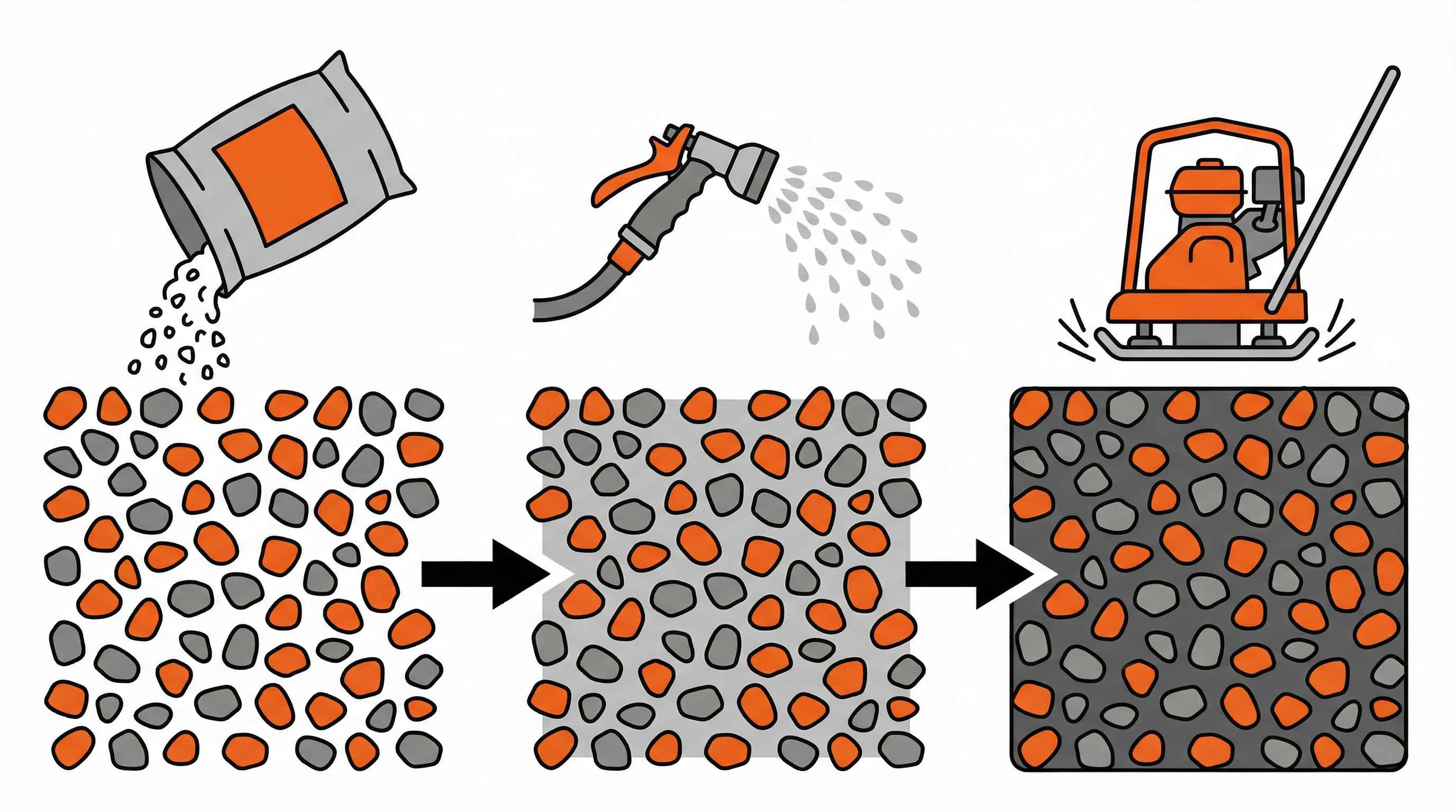 How to harden gravel like concrete for driveways and patios