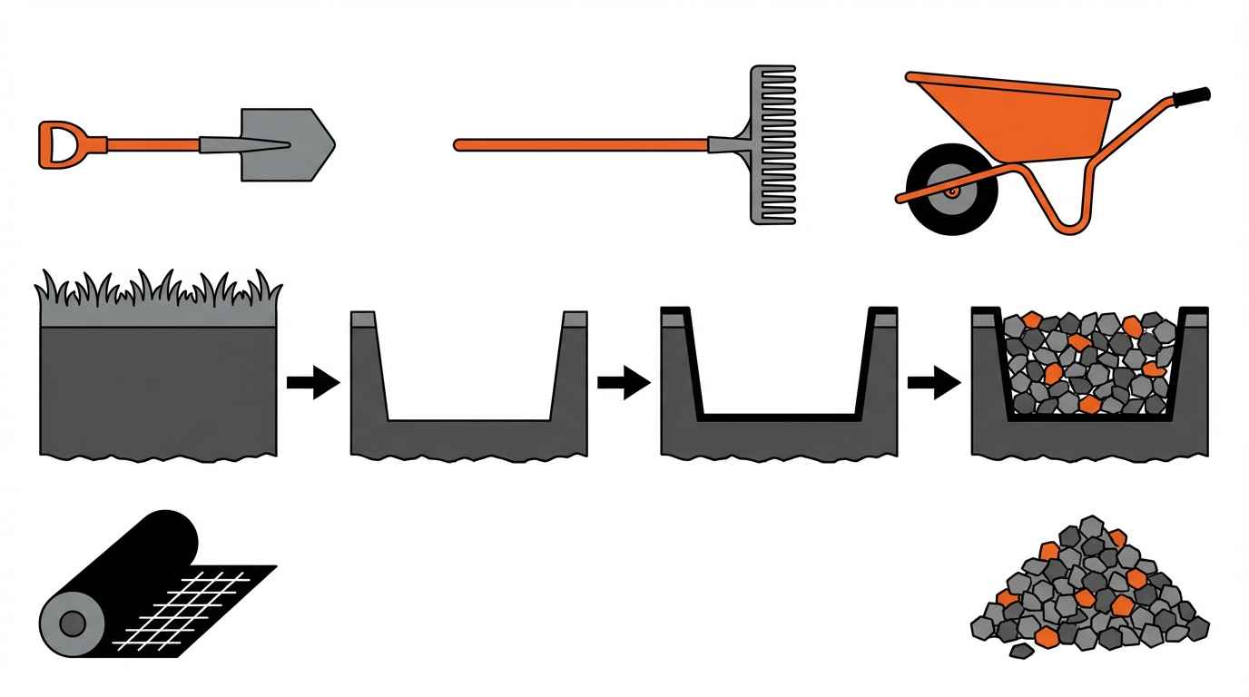 How to lay gravel on soil step by step guide