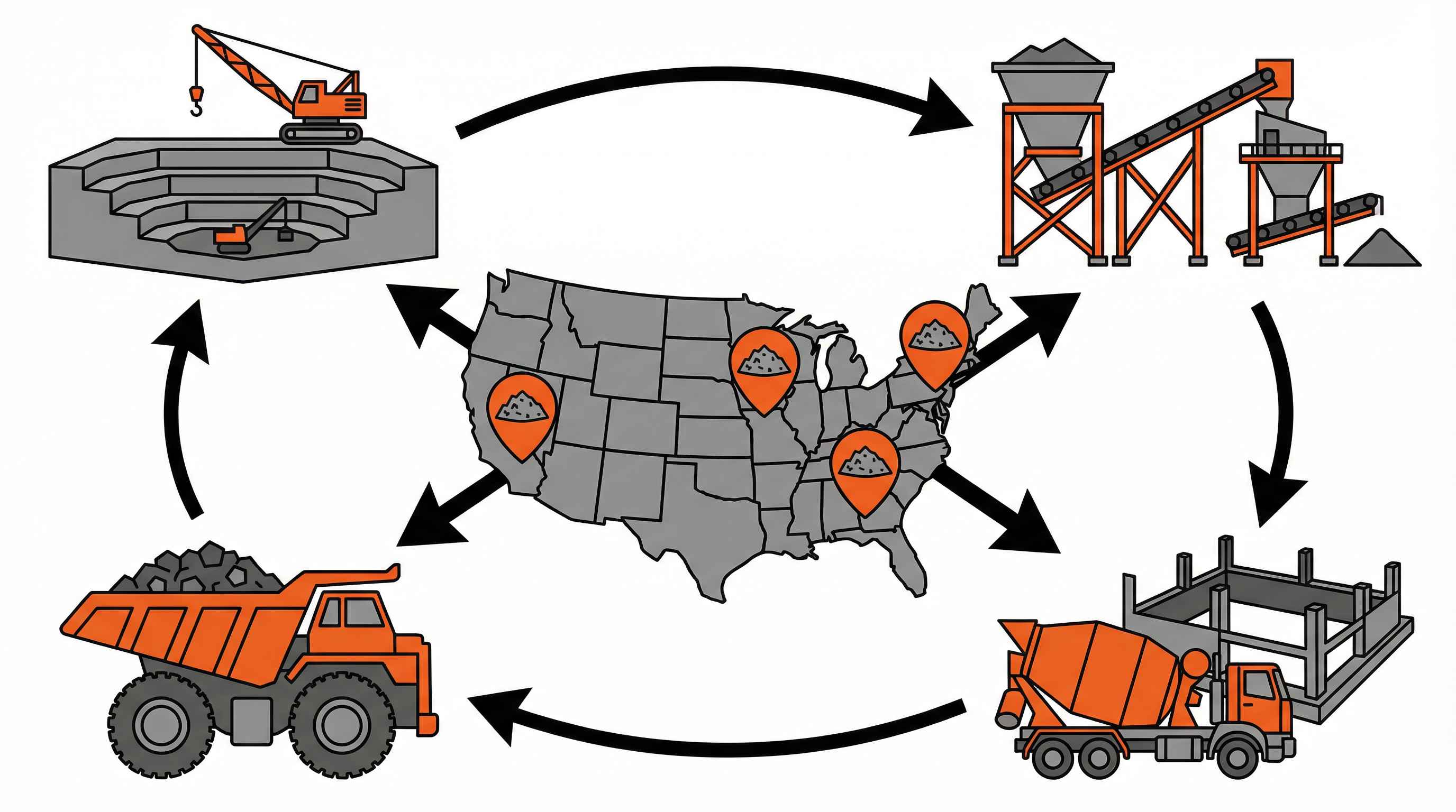 Largest Aggregate Producers in the US  Where Construction Materials Come From