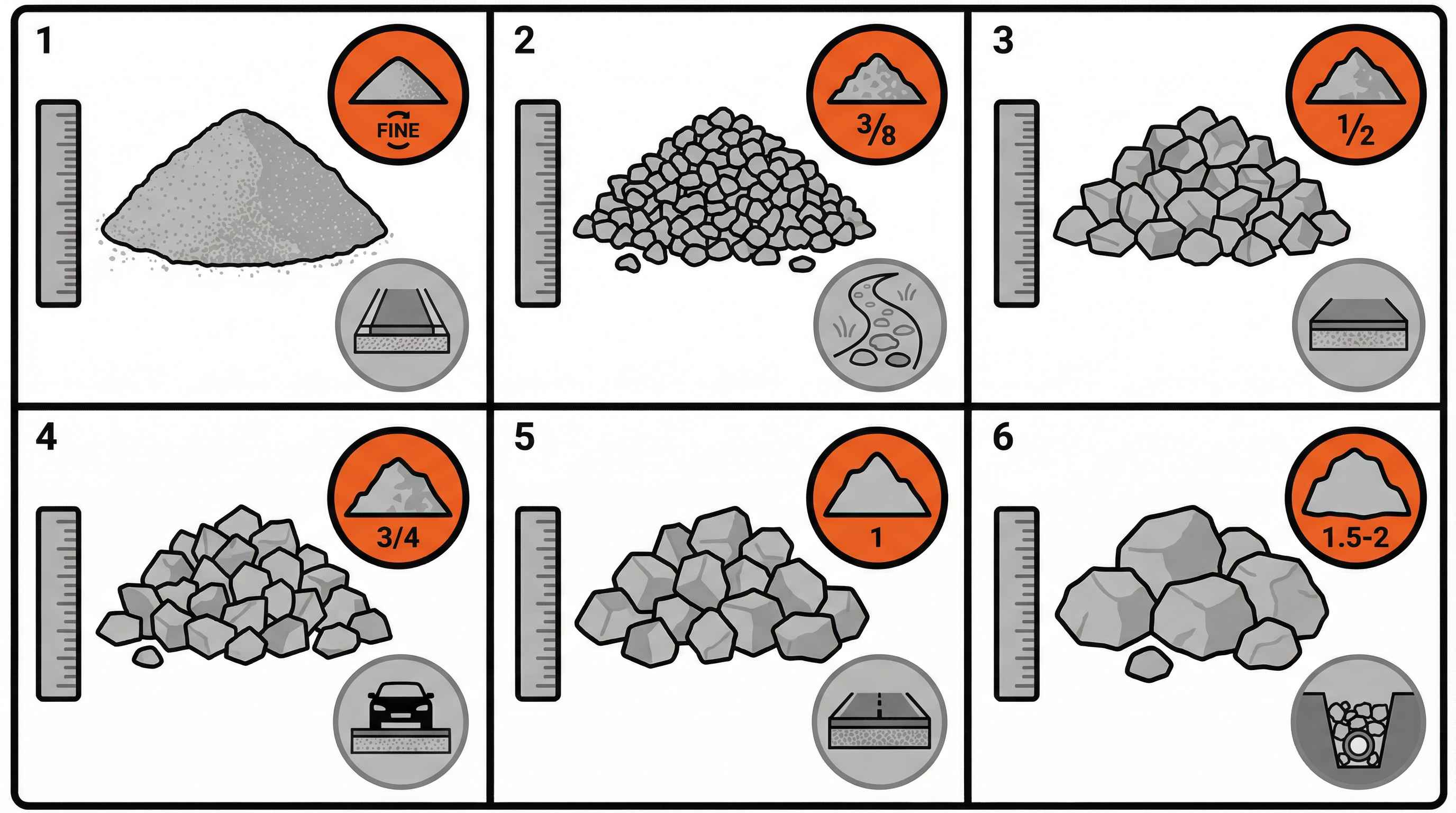 Limestone Gravel Sizes Chart – Complete Guide for Driveways and Projects