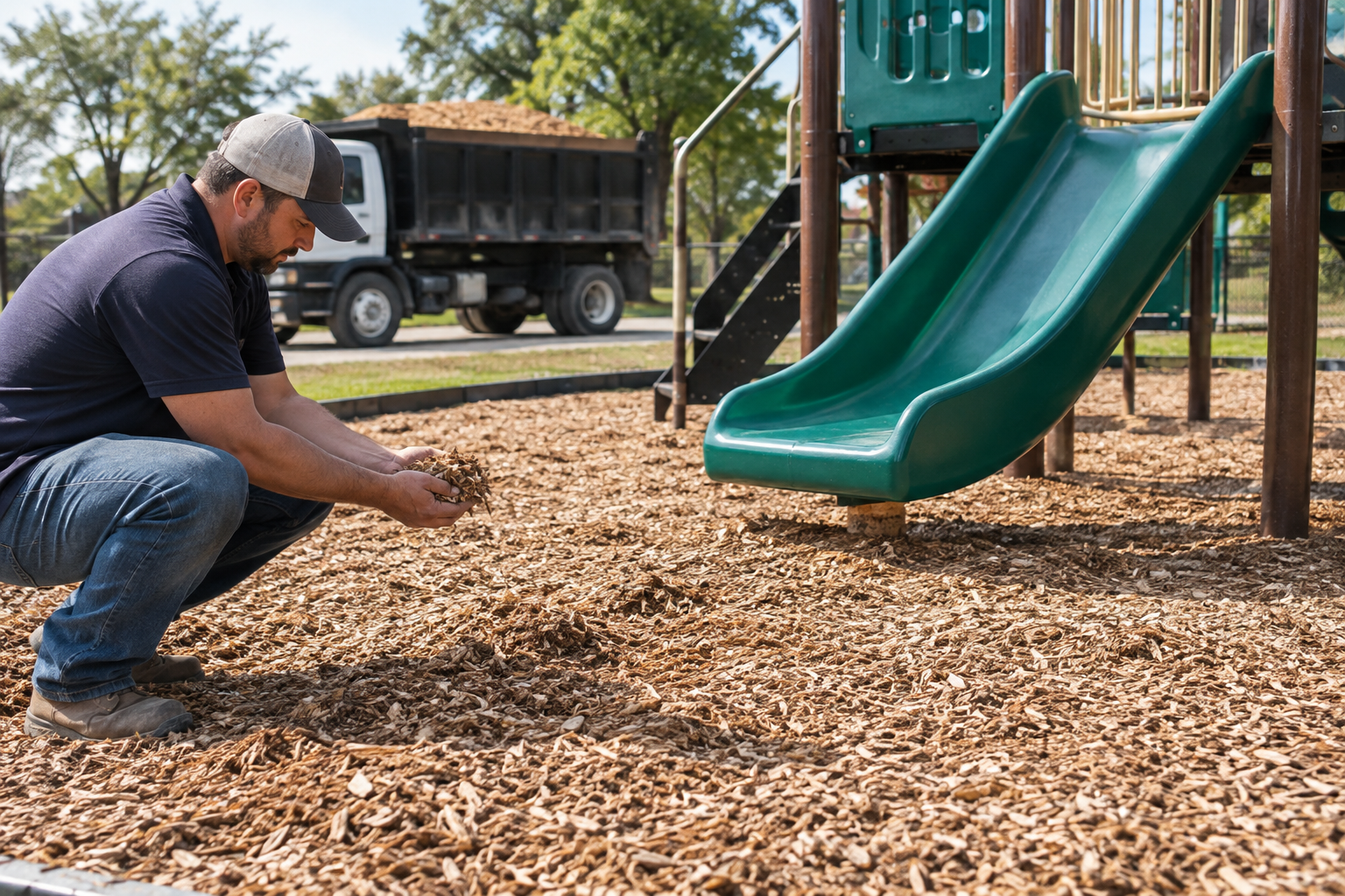 Playground Mulch: Certified Options, Depth and Delivery