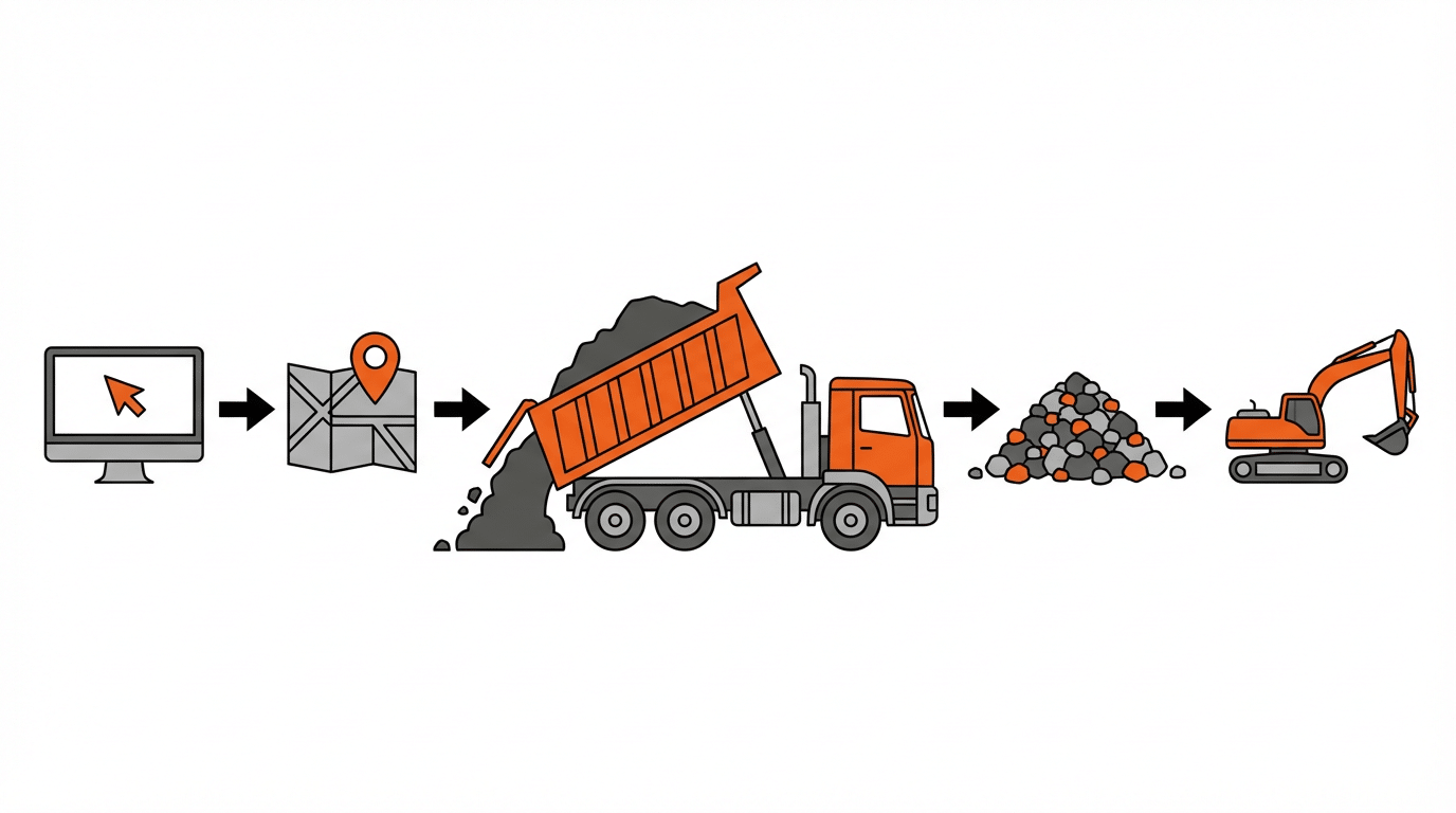Professional gravel and dirt delivery services for construction projects nationwide