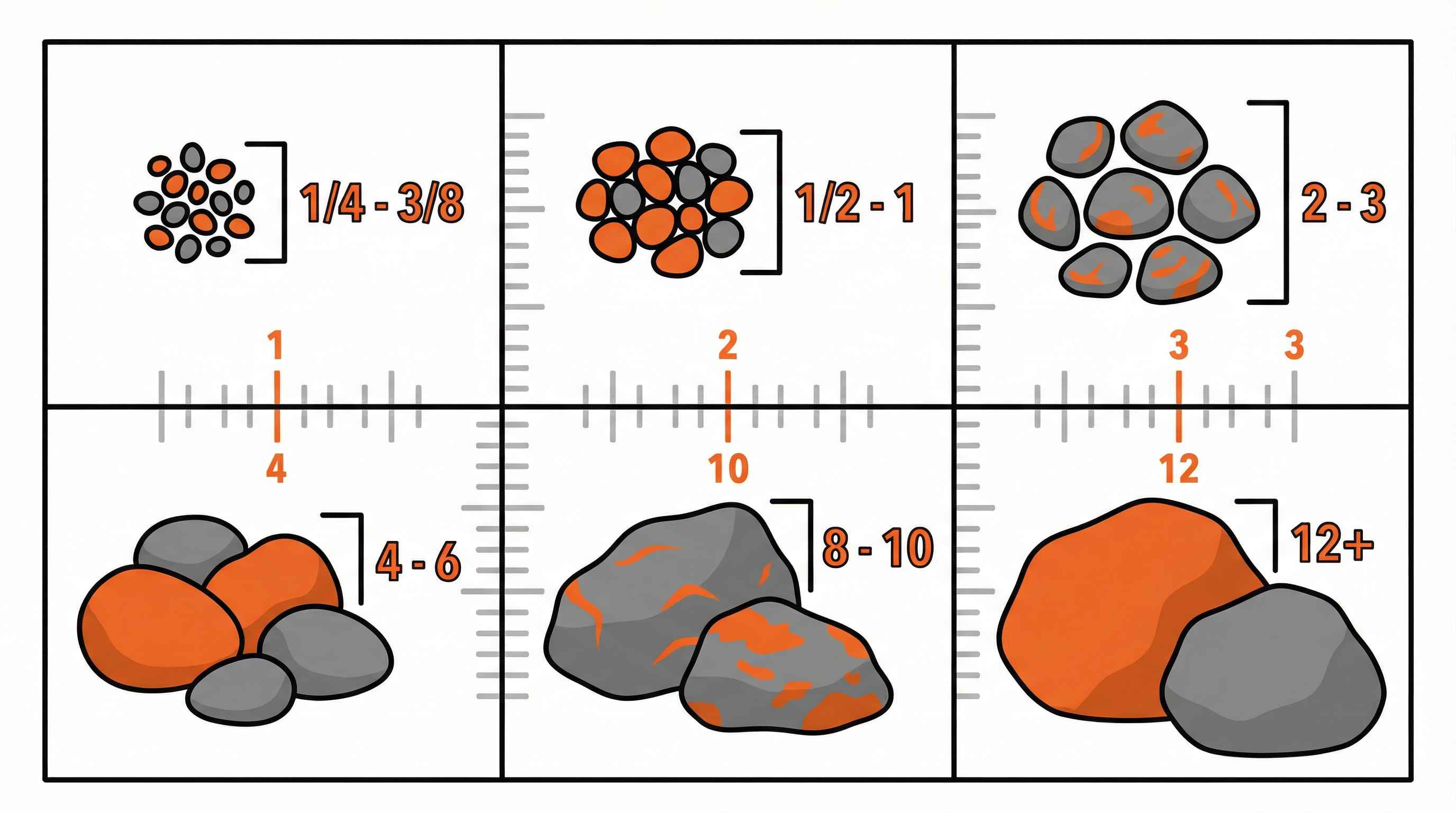 River Rock Sizes Chart and Complete Guide for Your Project