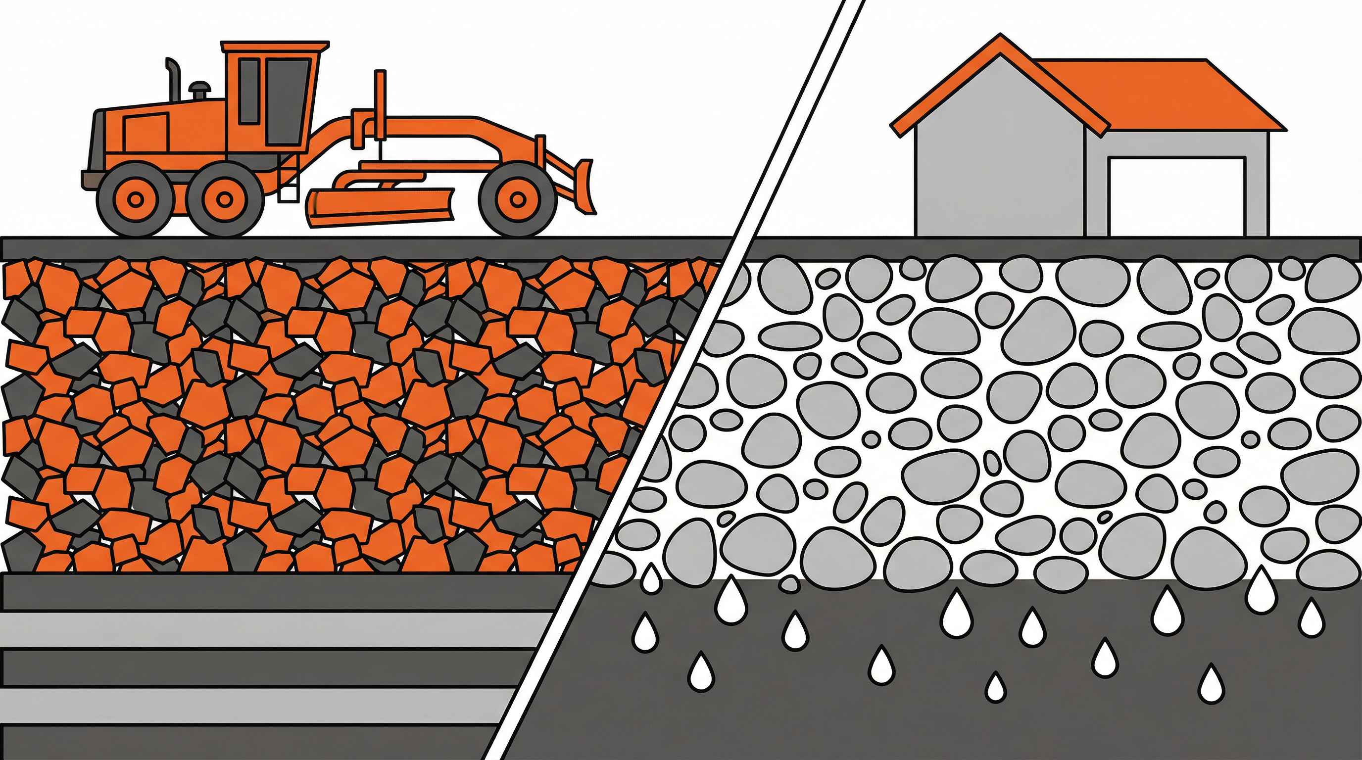 Road Base vs Gravel for Driveways and Construction Projects