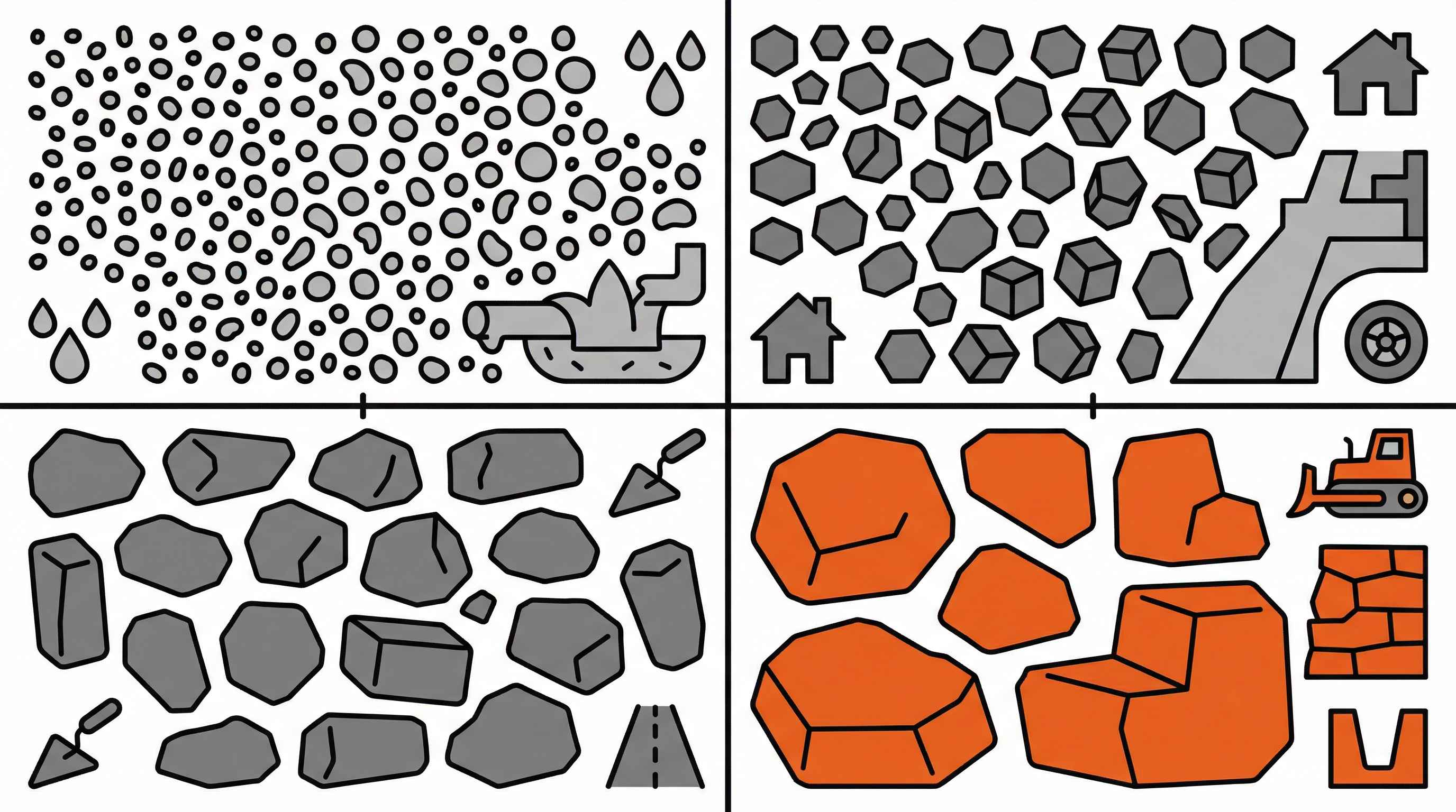 Stone Aggregate Size Chart: Complete Guide to #4, #8, #57 and More