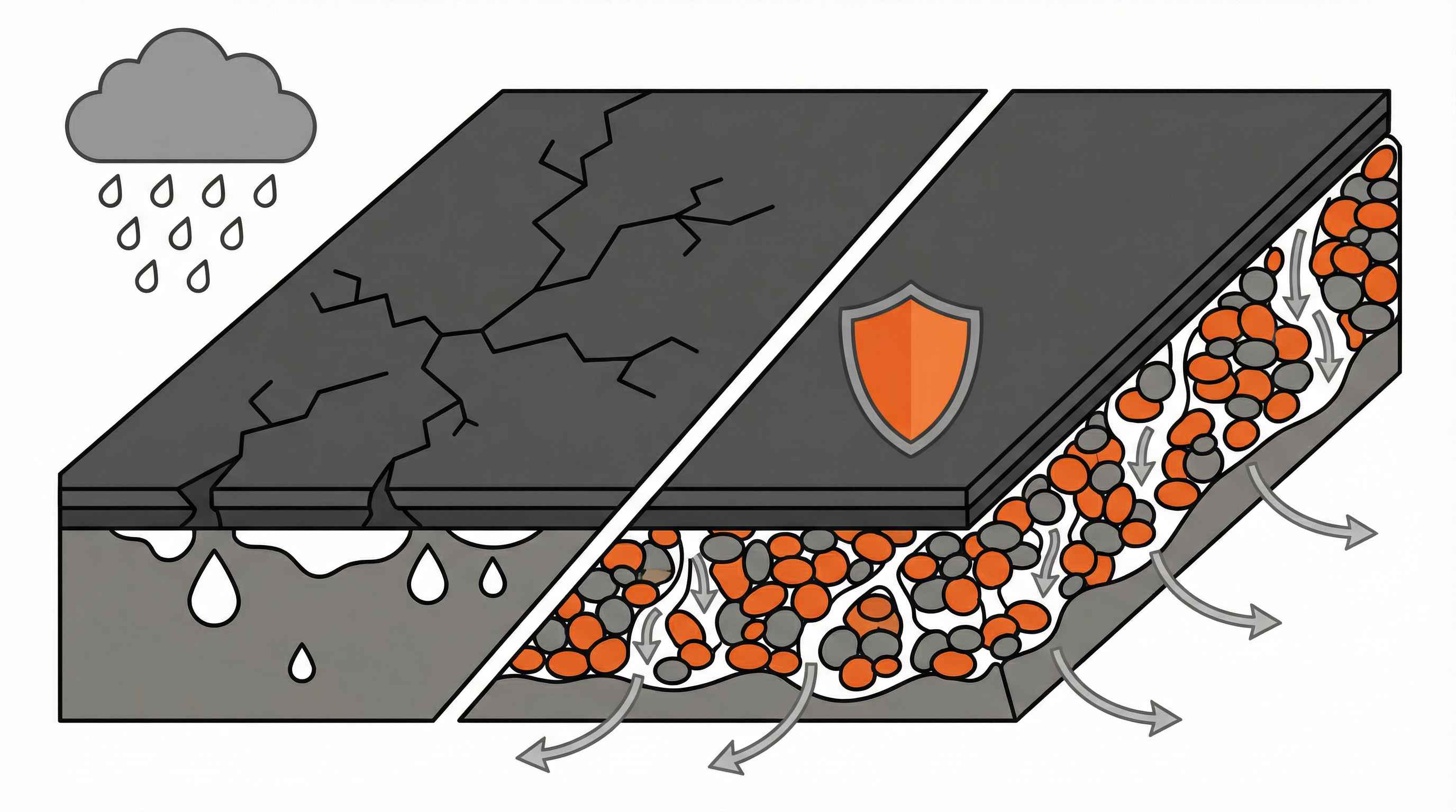 What is drainage rock and how does it protect your driveway