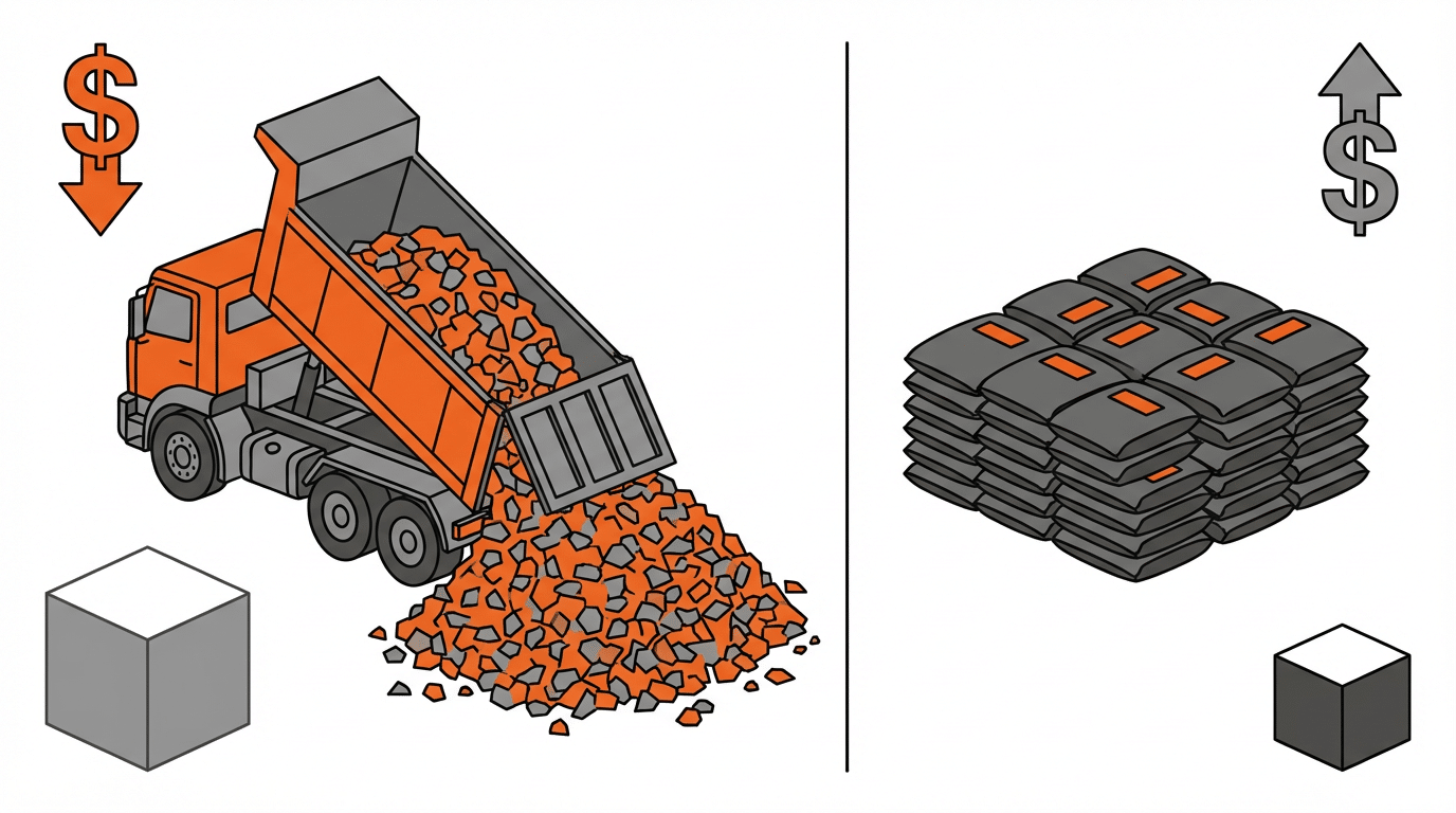 Why Loose Load Gravel Beats Bagged Options for Your Next Project