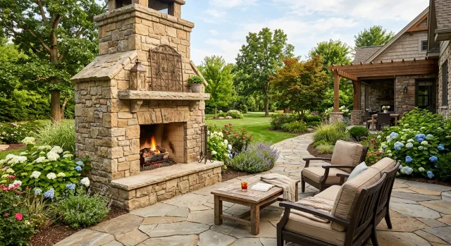 Outdoor Fireplace