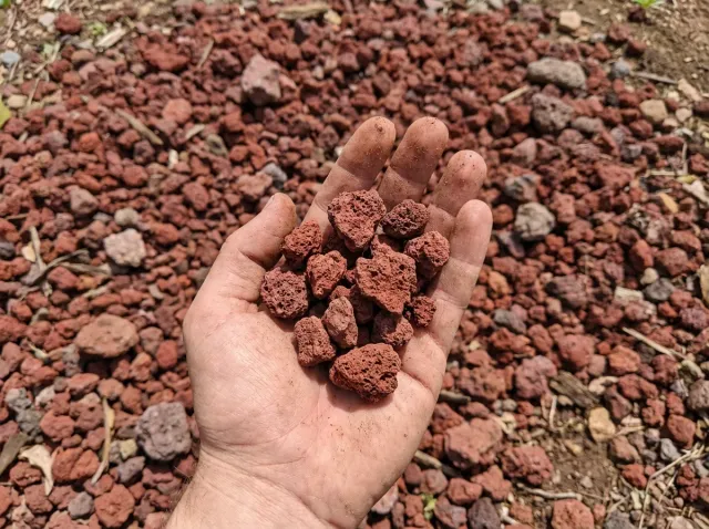 Red Lava Rock