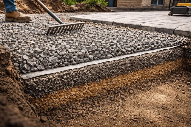 Drain Layers: How to Build a Proper Sub-Base Using #57 Stone or Drain Rock
