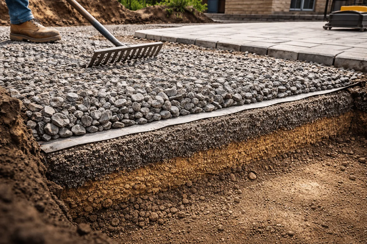 Drain Layers: How to Build a Proper Sub-Base Using #57 Stone or Drain Rock