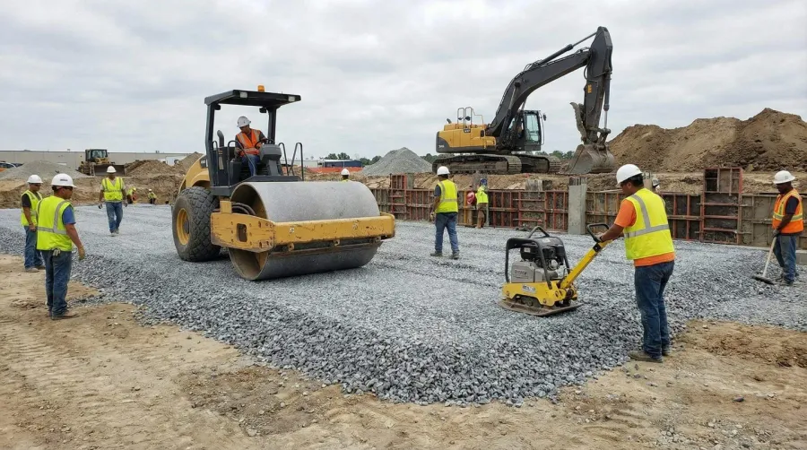 Aggregate base installation process