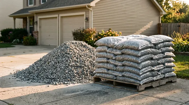 Bagged vs Bulk Gravel Cost (Break Even and Fees)