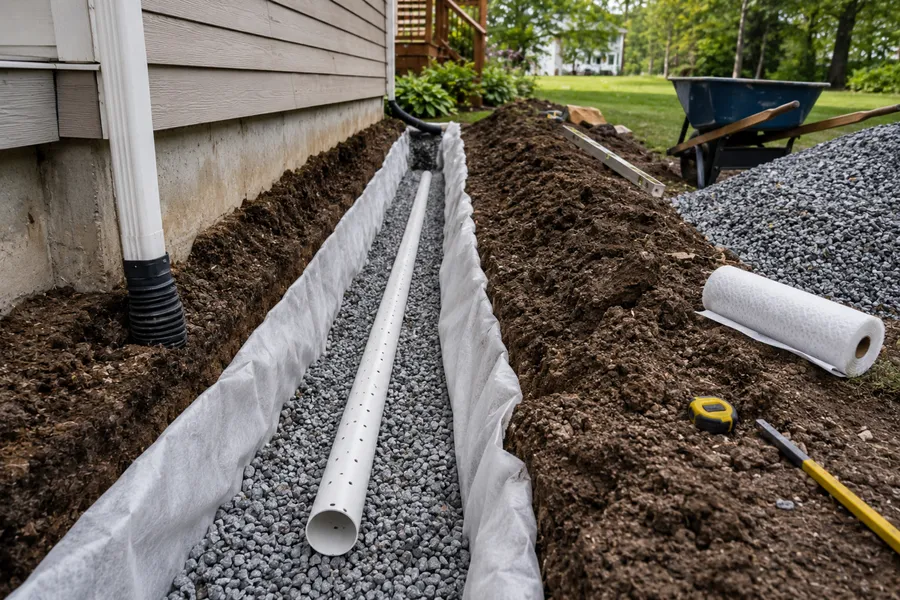 How to Build a French Drain (A Homeowner's Guide)