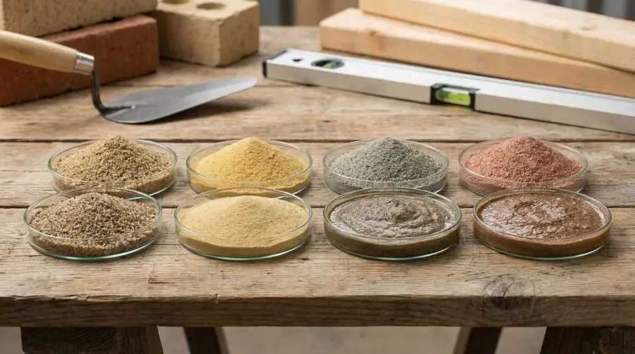 Different Sand Types Comparison Dry Wet