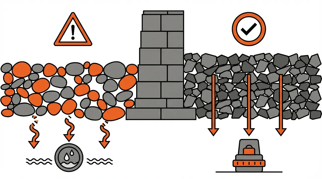 Can gravel be used for retaining wall base projects