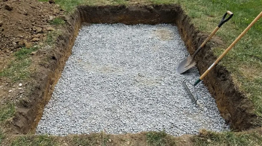 Step By Step Limestone Base Preparation Showing Compaction Process