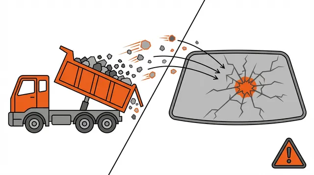 Are Gravel Trucks Responsible for Broken Windshields in 2026?