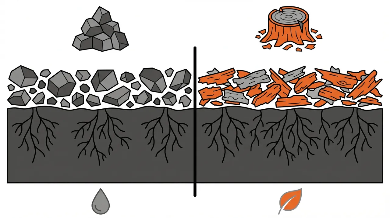 Gravel Mulch vs Traditional Mulch Complete Garden Comparison Guide