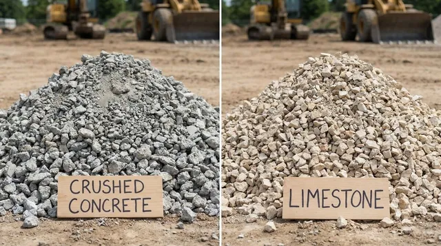 Crushed Concrete vs Limestone Price Per Ton 2026