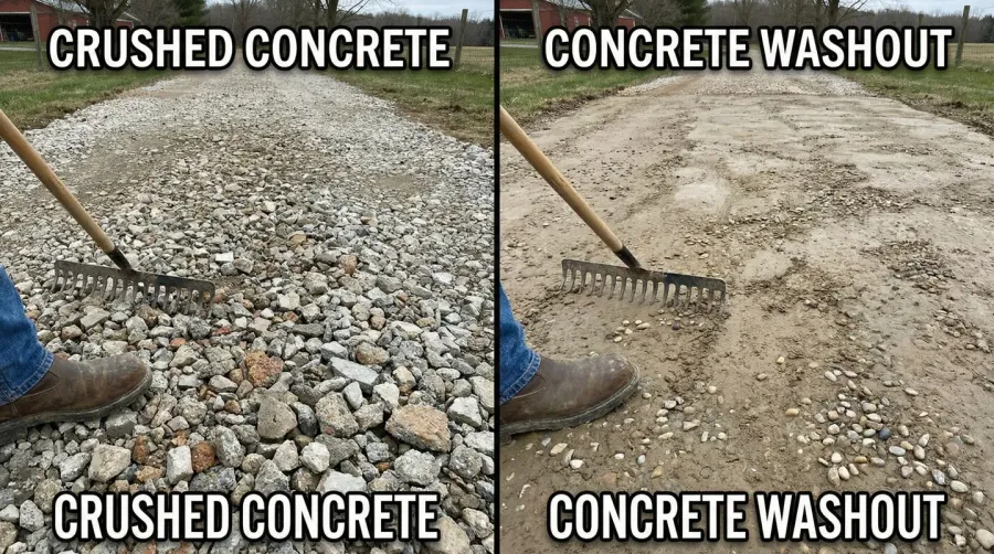 comparison-of-crushed-concrete-and-concrete-washout-materials-side-by-side